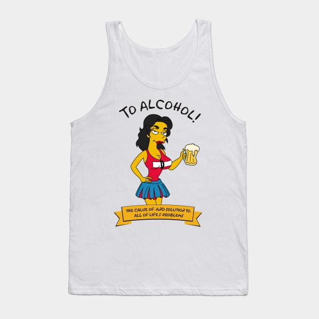 Brunette Duffgirl Tank Top by Teesbyhugo